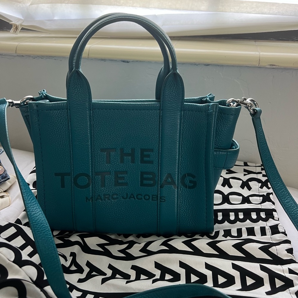 Marc Jacobs Blue Tote Bag with Detachable Strap